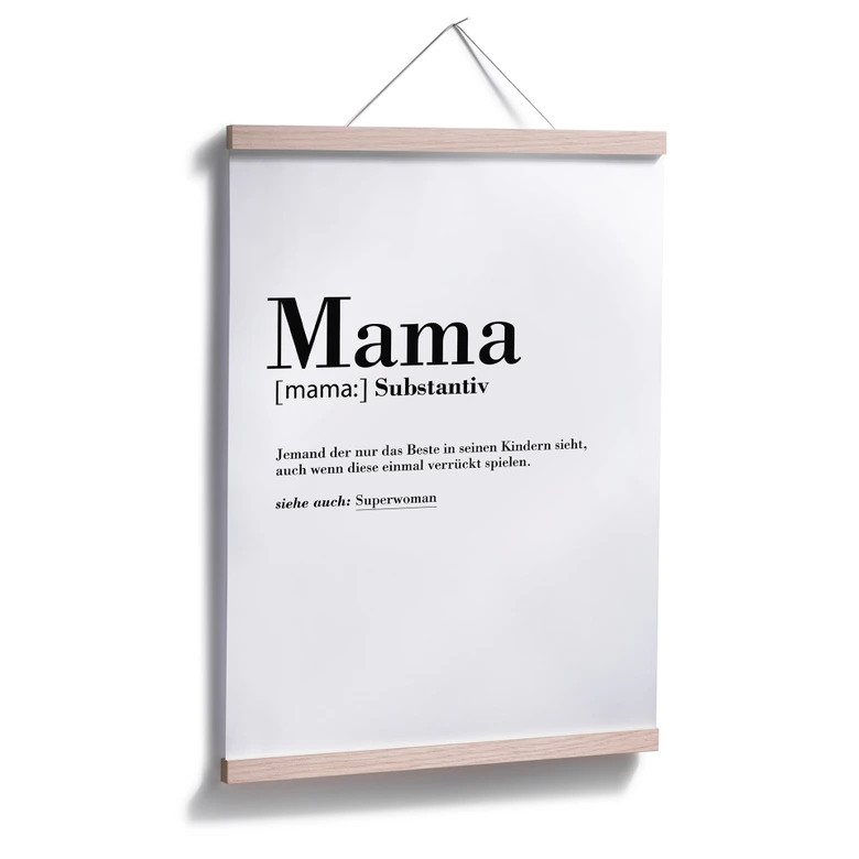 Poster Grammatik - Mama 