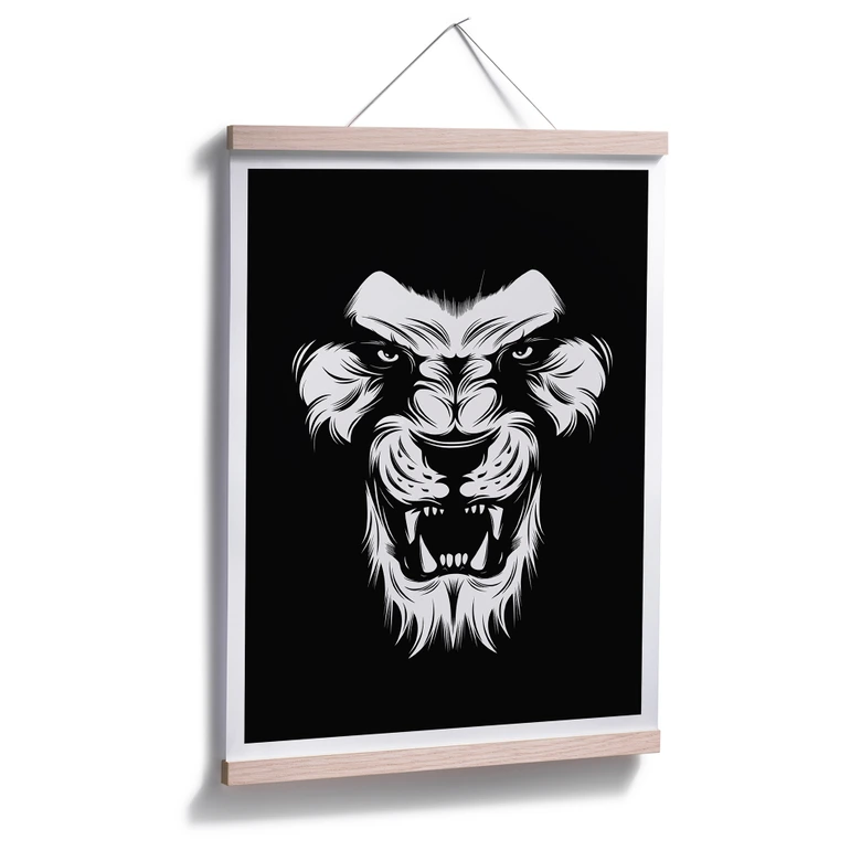 Poster Lion's Face 