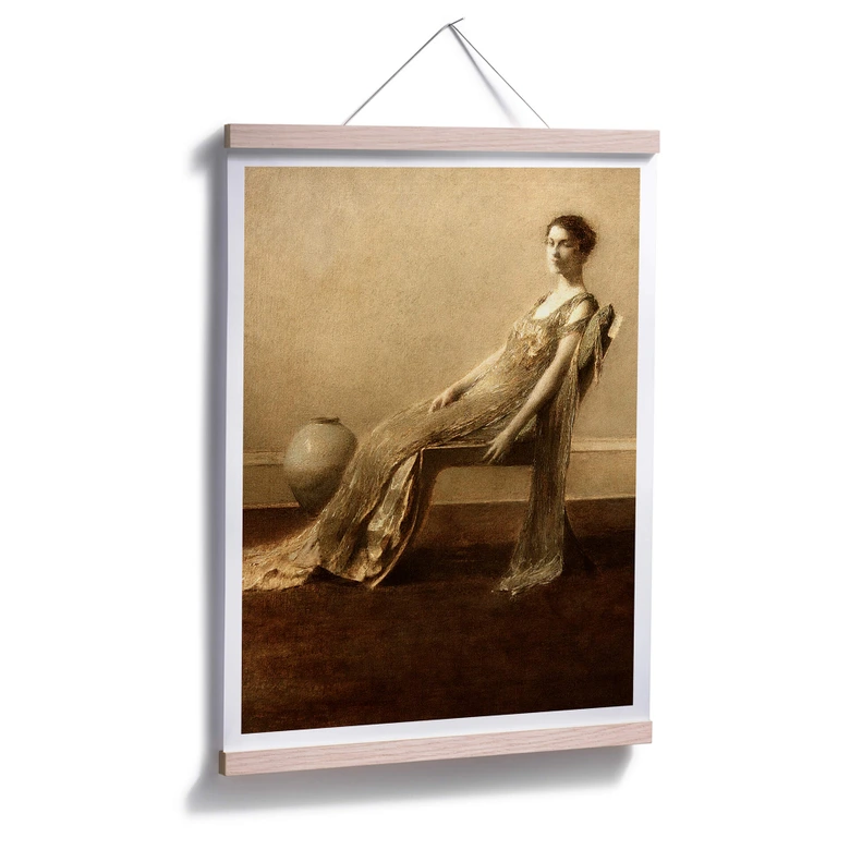 Poster - Dewing - Grün und Gold 