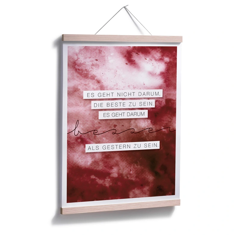 Poster -Sei besser als gestern 