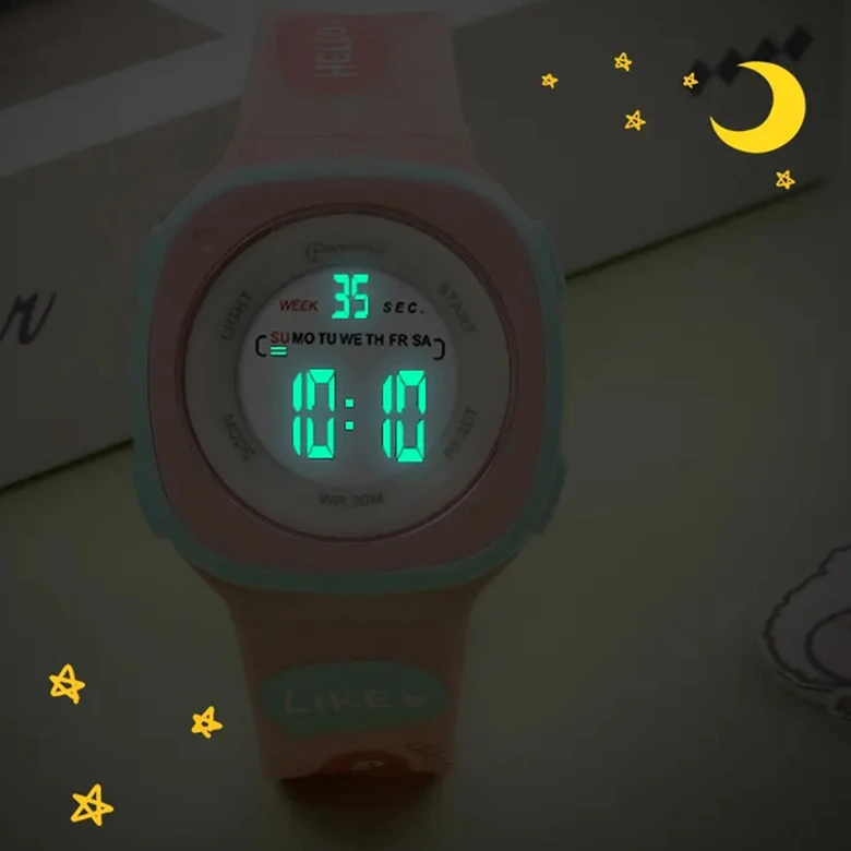 Digitale Sport Armbanduhr | Digitale Uhr für Kinder und Jugendliche | | Farbenfrohe Silikonuhr für Mädchen und Jungen 