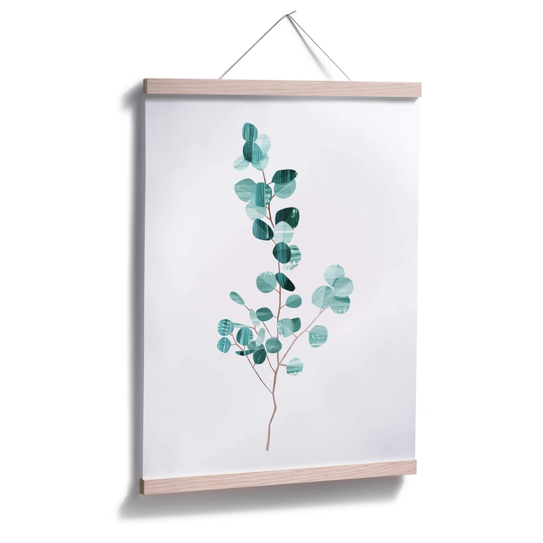 Poster Goed Blauw - Das Eukalyptusblatt 