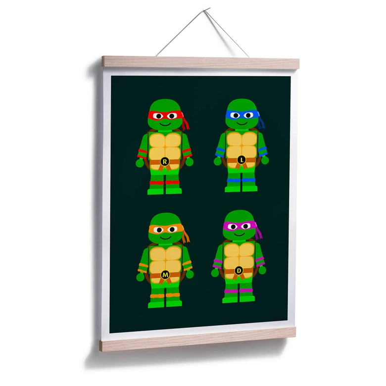 Poster Gomes - Teenage Mutant Ninja Turtles Spielzeug 