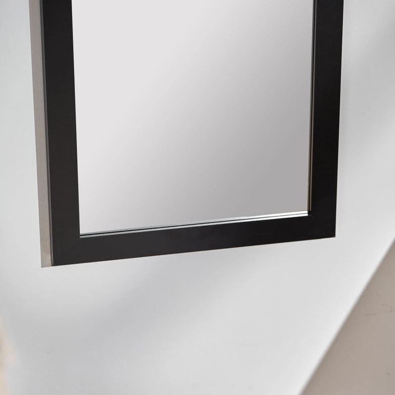 Wandspiegel schwarz schmal - Monaco - 35x120 cm 
