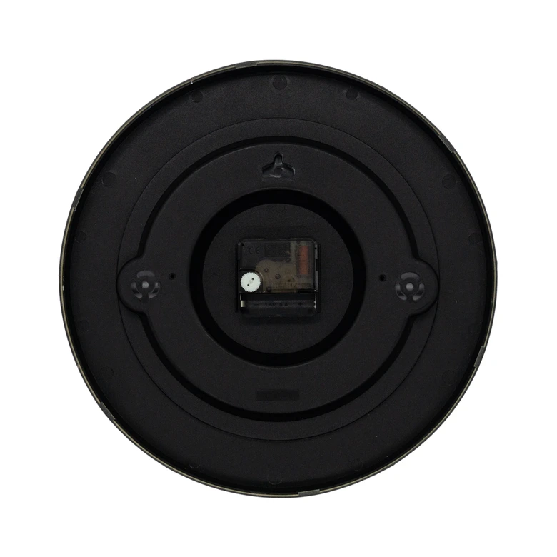 Analoge Lernuhr Kinderzimmer Wanduhr leise Kinderuhr für Grundschulkinder Metall-Optik Ø30 cm 