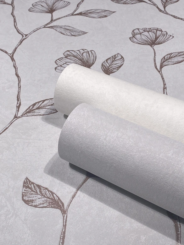 Papier peint intissé gris uni pour salon chambre à coucher cuisine papier peint marburg 