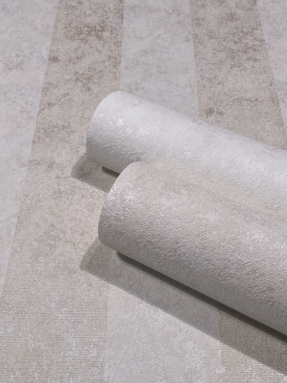 Vliestapete Beige Streifen für Wohnzimmer Schlafzimmer Küche marburg Tapete 