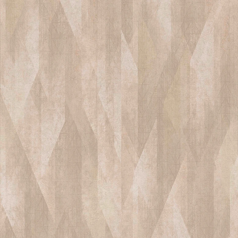 Ikke-vævet tapet svensk stil beige - grafisk skandinavisk tapet til stue, soveværelse 