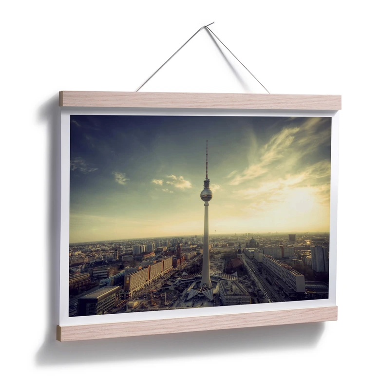 Póster Panorama de la Torre de TV de Berlín 