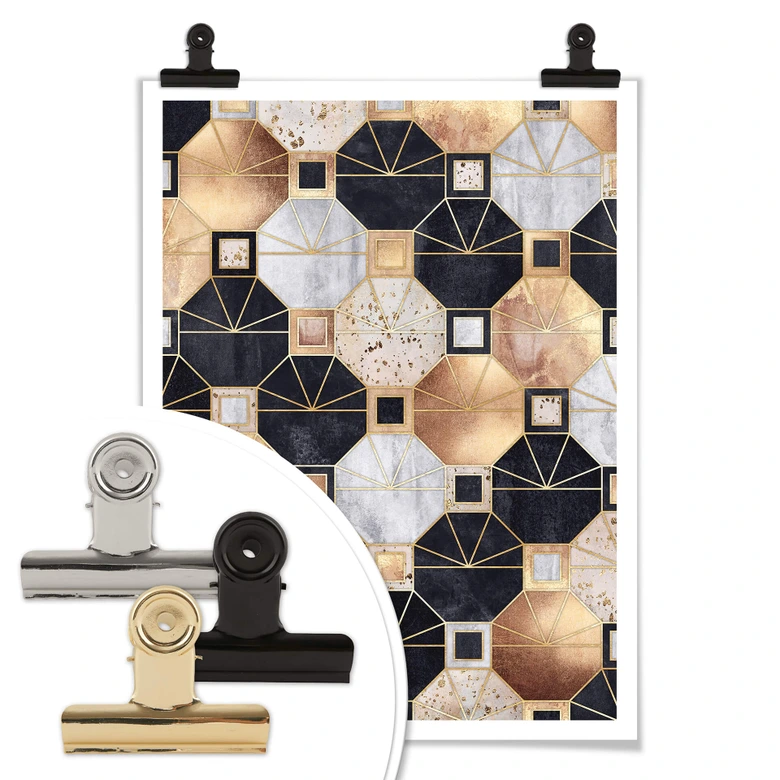 Poster Fredriksson - Gold and Black 