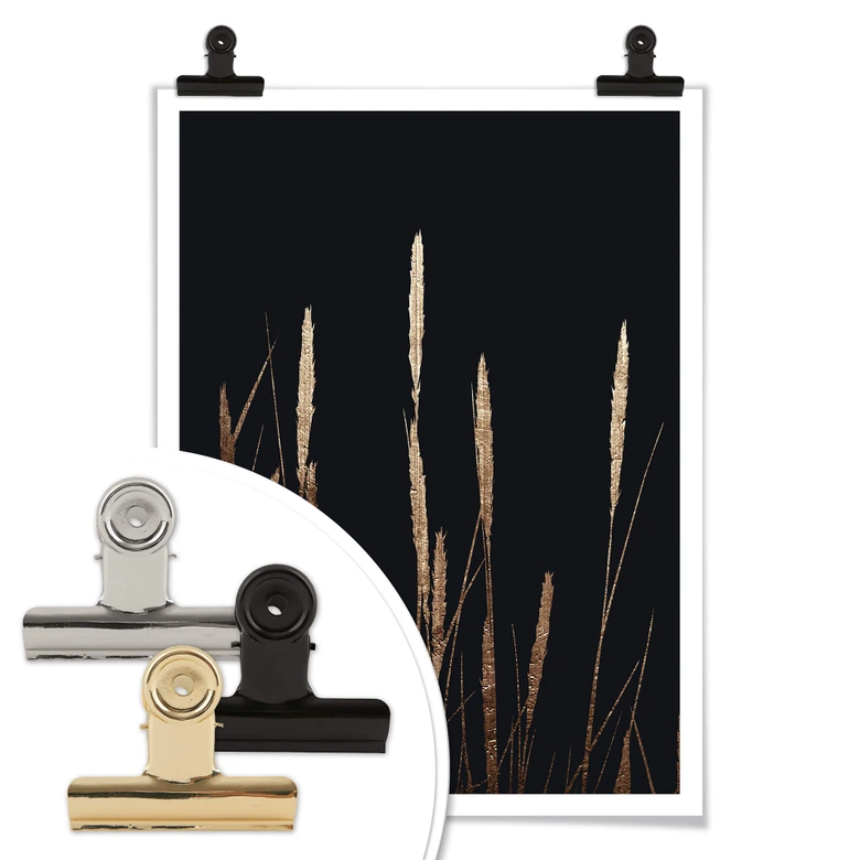 Plakat - Kubistika - Golden Feathers 