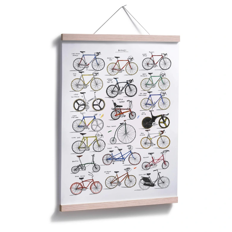 Poster Sparshott - Vélos 