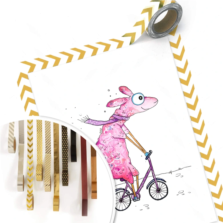 Poster Hagenmeyer - Lama op de Fiets 
