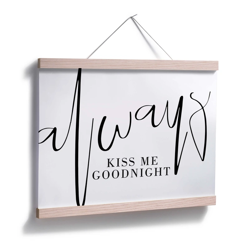 Póster Siempre un beso de buenas noches 