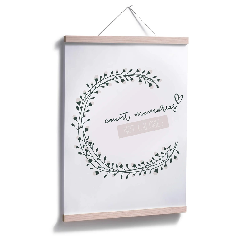 Poster - Count memories not calories 
