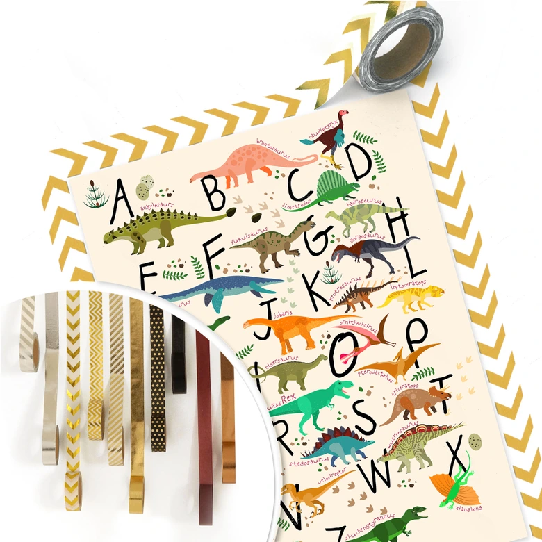 Poster Dinosaur Alphabet 