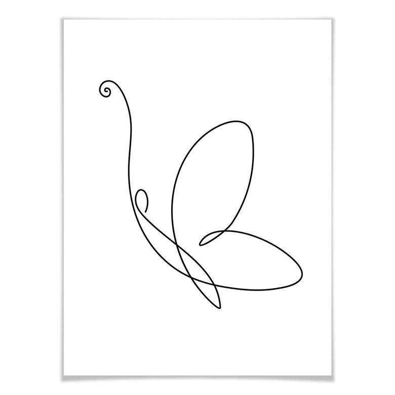 Poster-Set mit Bilderrahmen Frühlingsgefühle (4er Set) 