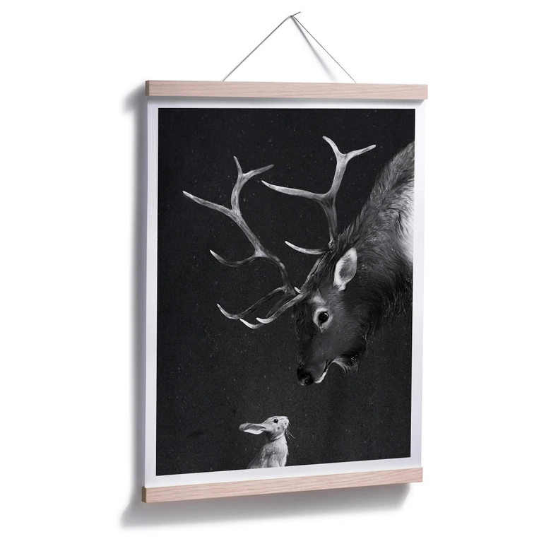 Poster Graves - Deer and Rabbit 