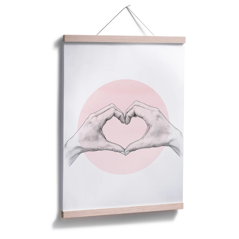 Poster Graves - Main en coeur 