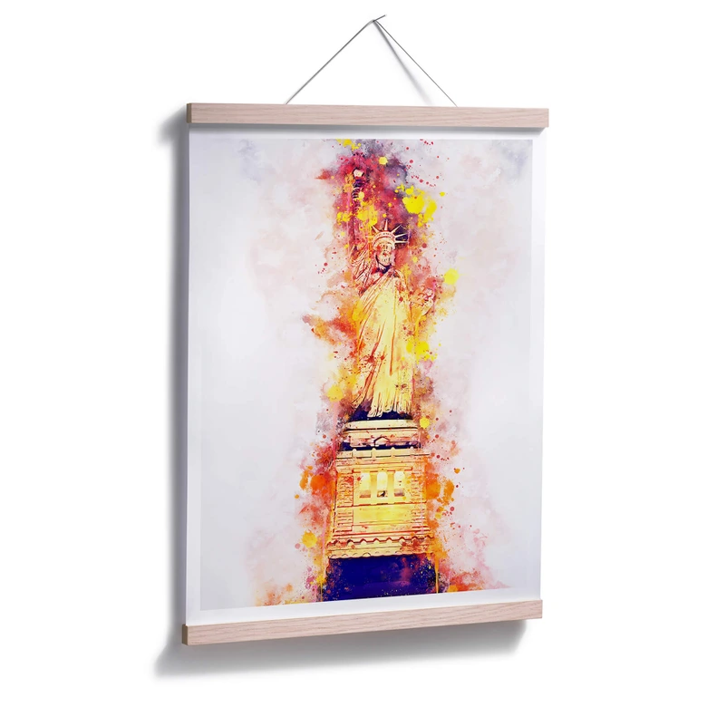 Poster Hugonnard - Watercolour: Statue of Liberty 