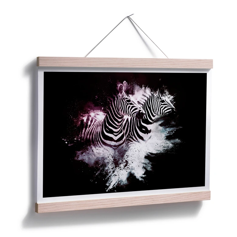 Poster Hugonnard - Wild Explosion: Zwei Zebras 