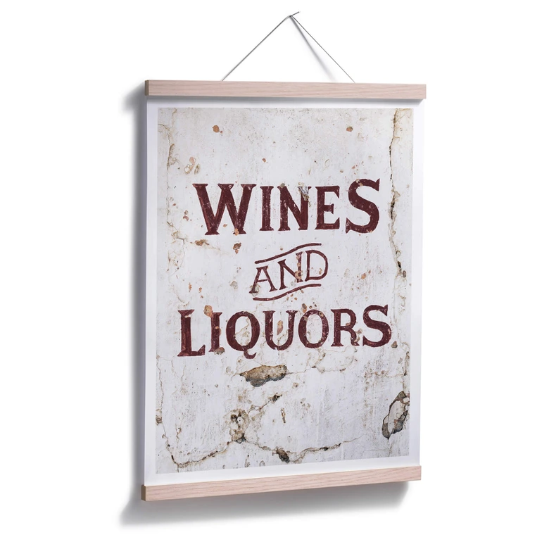 Poster Hugonnard - Wines and Liquors 