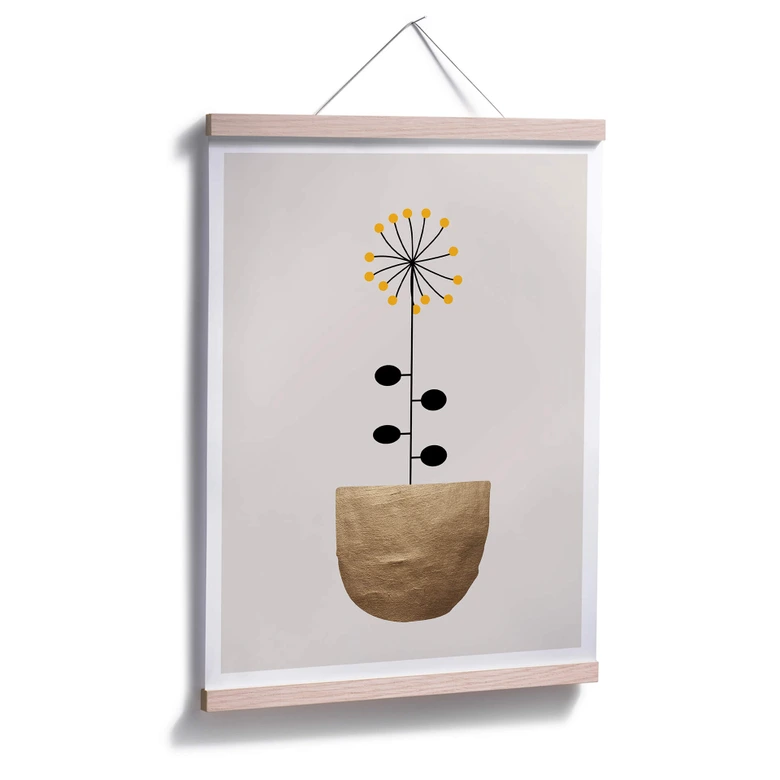 Plakat - Kubistika - Lille solsikke 