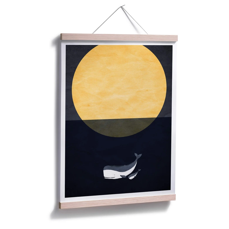 Poster Kubistika - Full Moon 