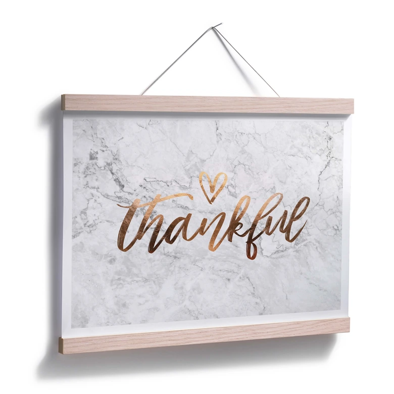 Poster Kupferoptik - Thankful 