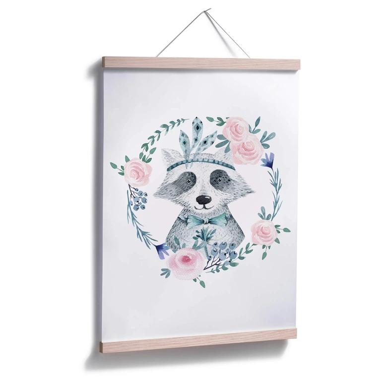 Poster Kvilis - Waschbär 01 