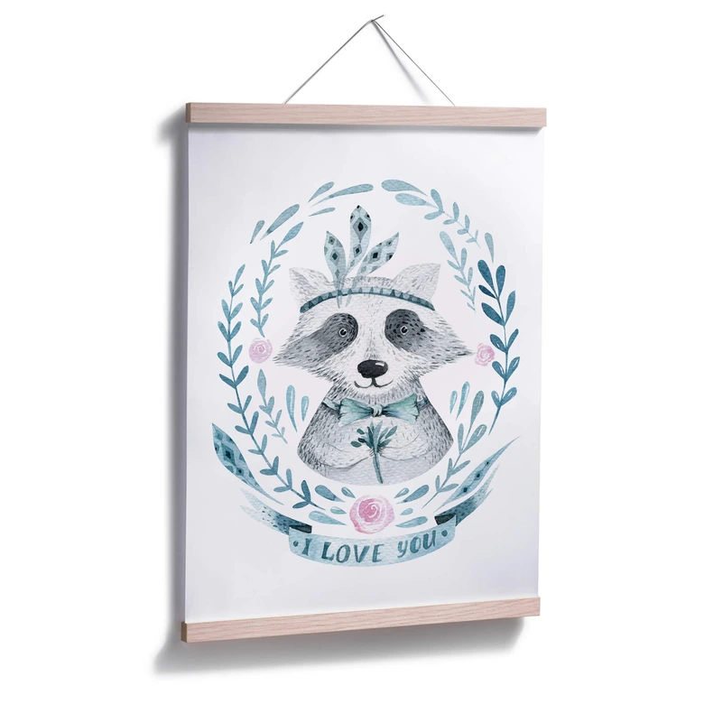 Poster Kvilis - Raccoon 02 