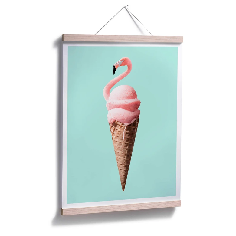 Poster Loose - Flamingoeis 