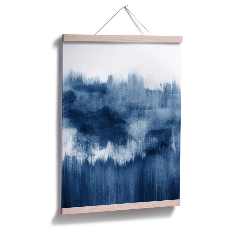Poster Nouveauprints - Watercolour Brush Strokes (blau) 
