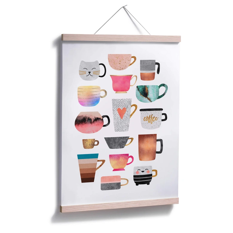 Poster Fredriksson - Kaffeetassen: Buntes Allerlei 