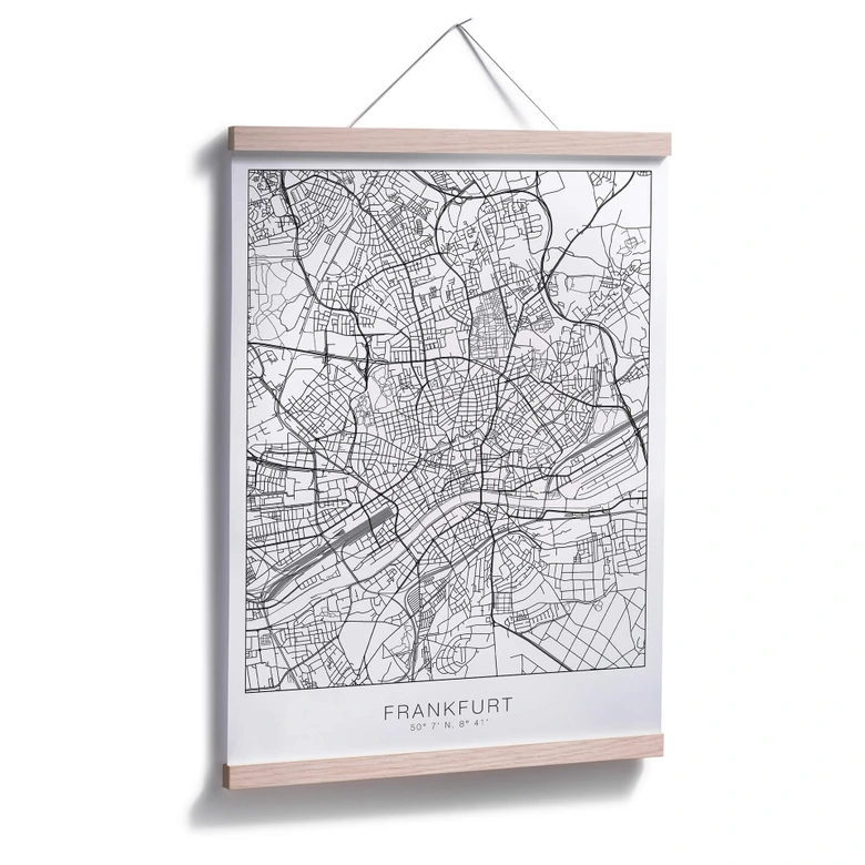 Poster Stadtplan Frankfurt 