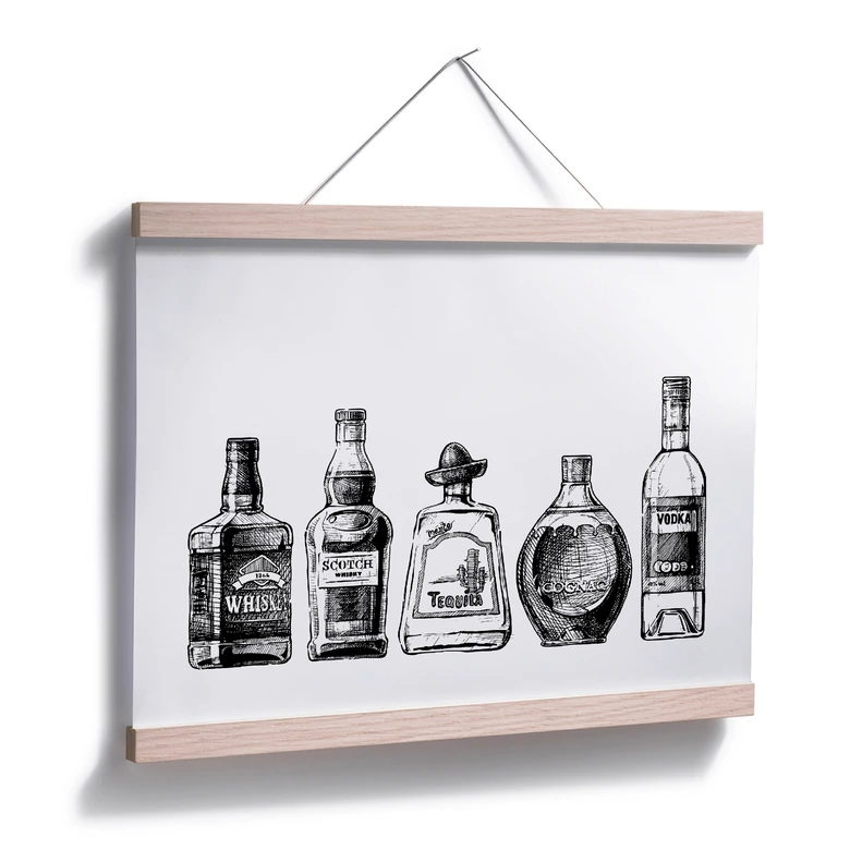 Poster Five bottles of fun 