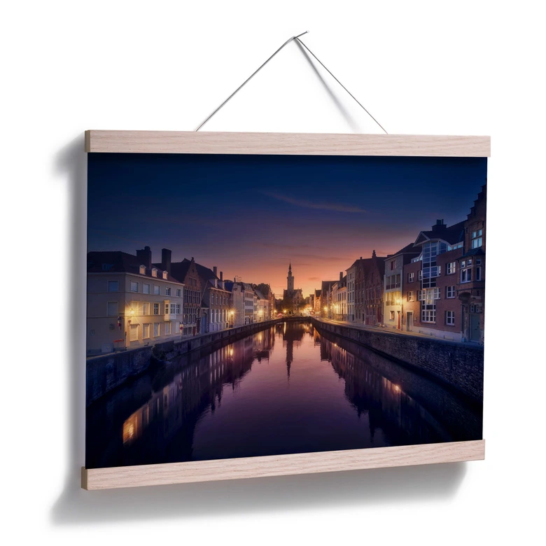 Poster García - Sunset in Brugge 