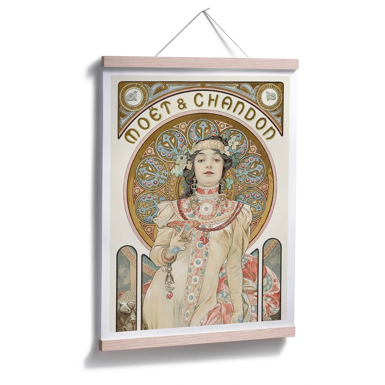 Poster Mucha - Moët and Chandon: Dry Imperial - Panorama 