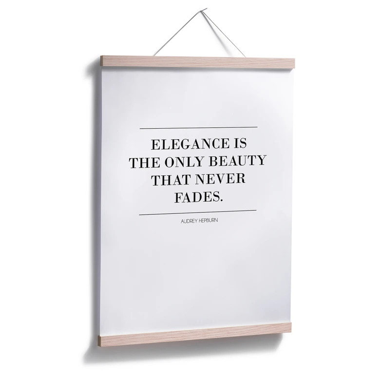 Poster Audrey Hepburn - Elegance is the only Beauty 