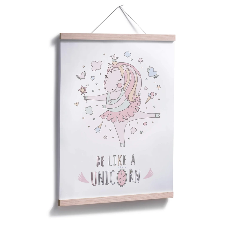 Affiche Kvilis - Be like a Unicorn - Licorne ballerine 