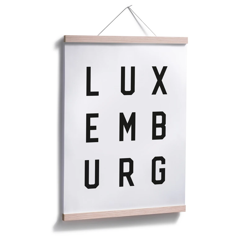Poster - Typographie Luxemburg 