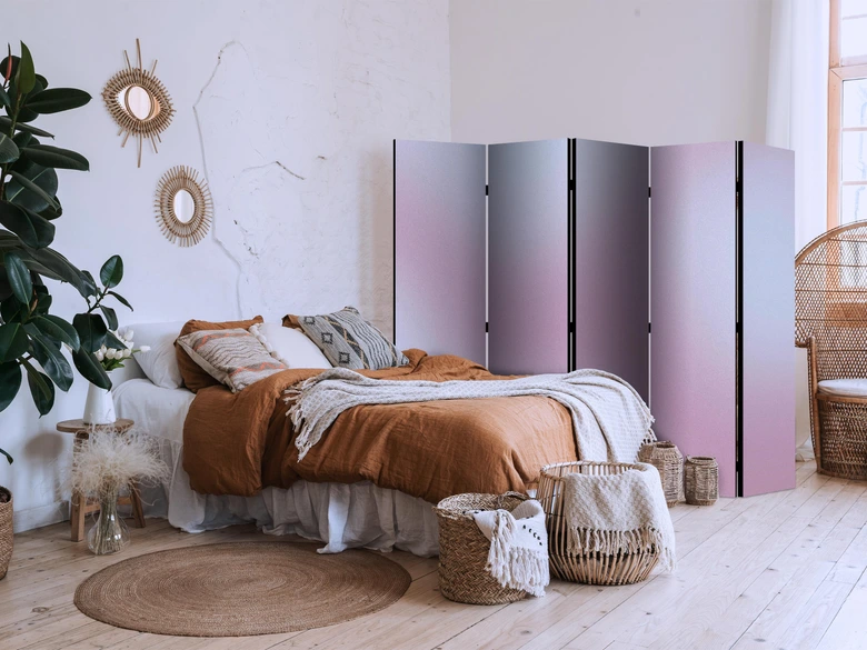 Paravent, Raumteiler freistehend, Trennwand - Complex Gradient - Gradient Composition in Nostalgic Colors 