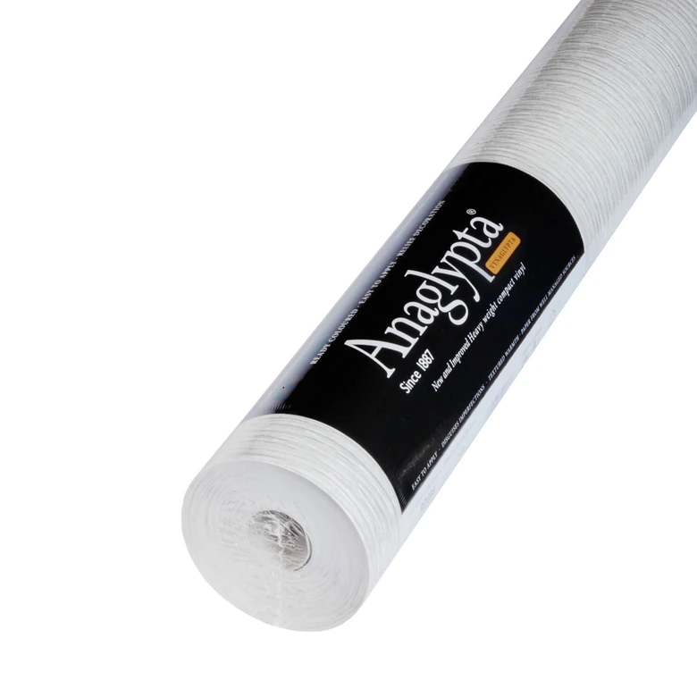 Tapeta winylowa Anaglypta® Vynaglypta Silver Shadow srebrna teksturowana tapeta do odklejania i przyklejania 