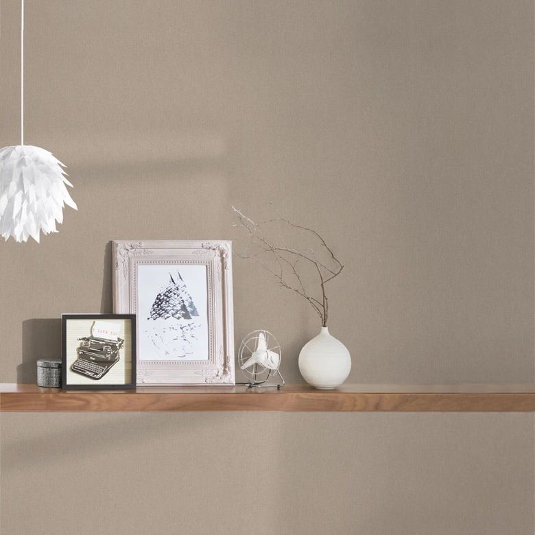 Architects Paper Vliestapete Floral Impression Unitapete einfarbig beige, braun 