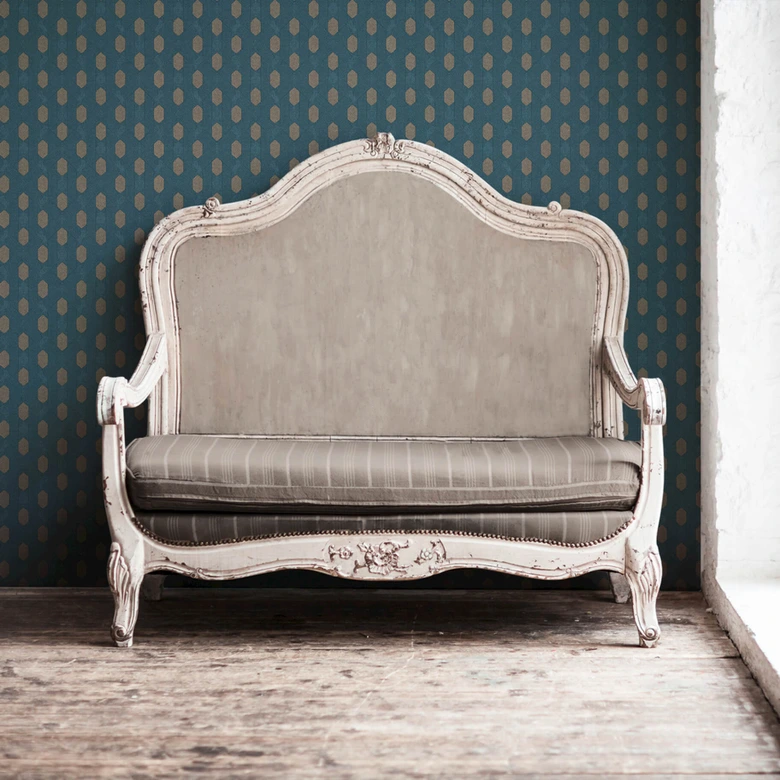 Architects Paper Papier Peint Design Absolutely Chic Graphique Bleu Marron Beige  