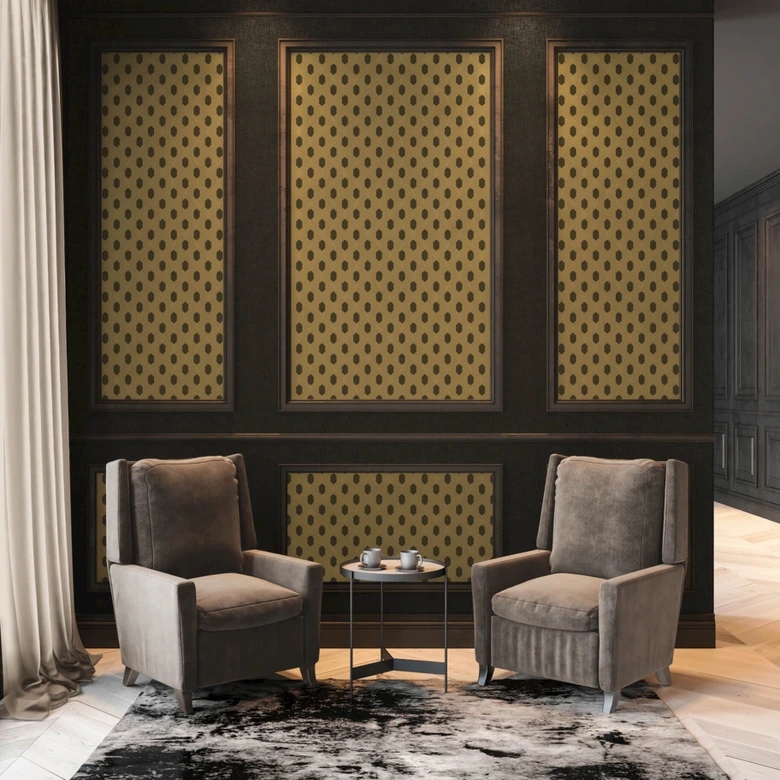 Architects Paper Vliestapete Absolutely Chic grafische Tapete braun, metallic, schwarz 