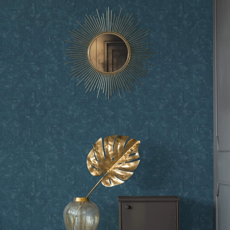 Architects Paper Papier Peint Design Absolutely Chic uni Bleu Gris Argent  