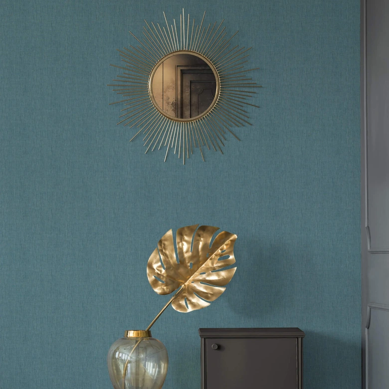 Architects Paper Vliestapete Absolutely Chic Unitapete einfarbig blau, metallic 