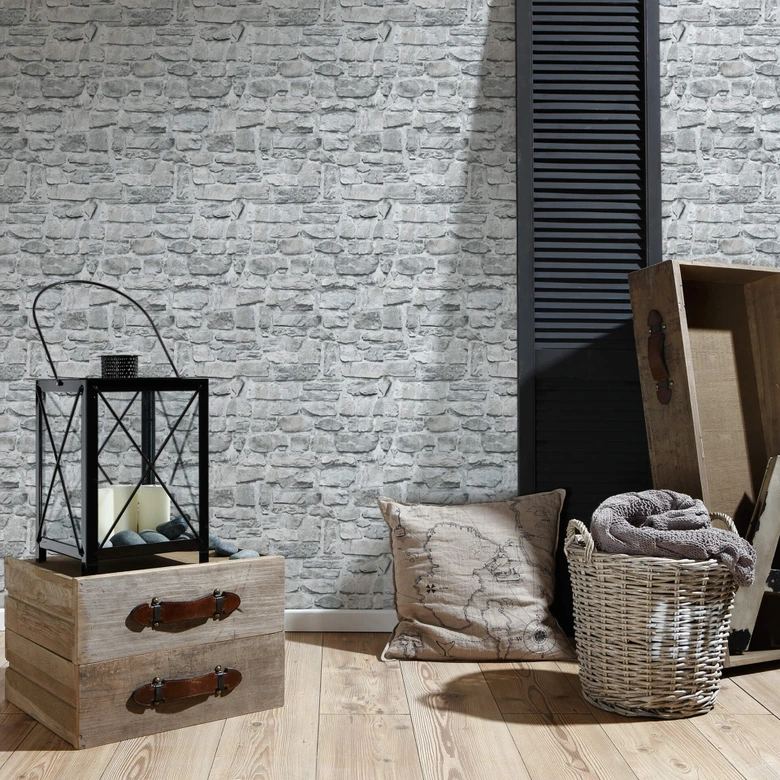 A.S. Création Vliestapete Il Decoro Tapete in Steinoptik Naturstein beige, grau 