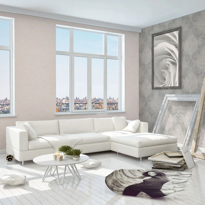 A.S. Création Vliestapete Memory Barocktapete mit Ornamenten Glitzereffekt grau, metallic, rosa 
